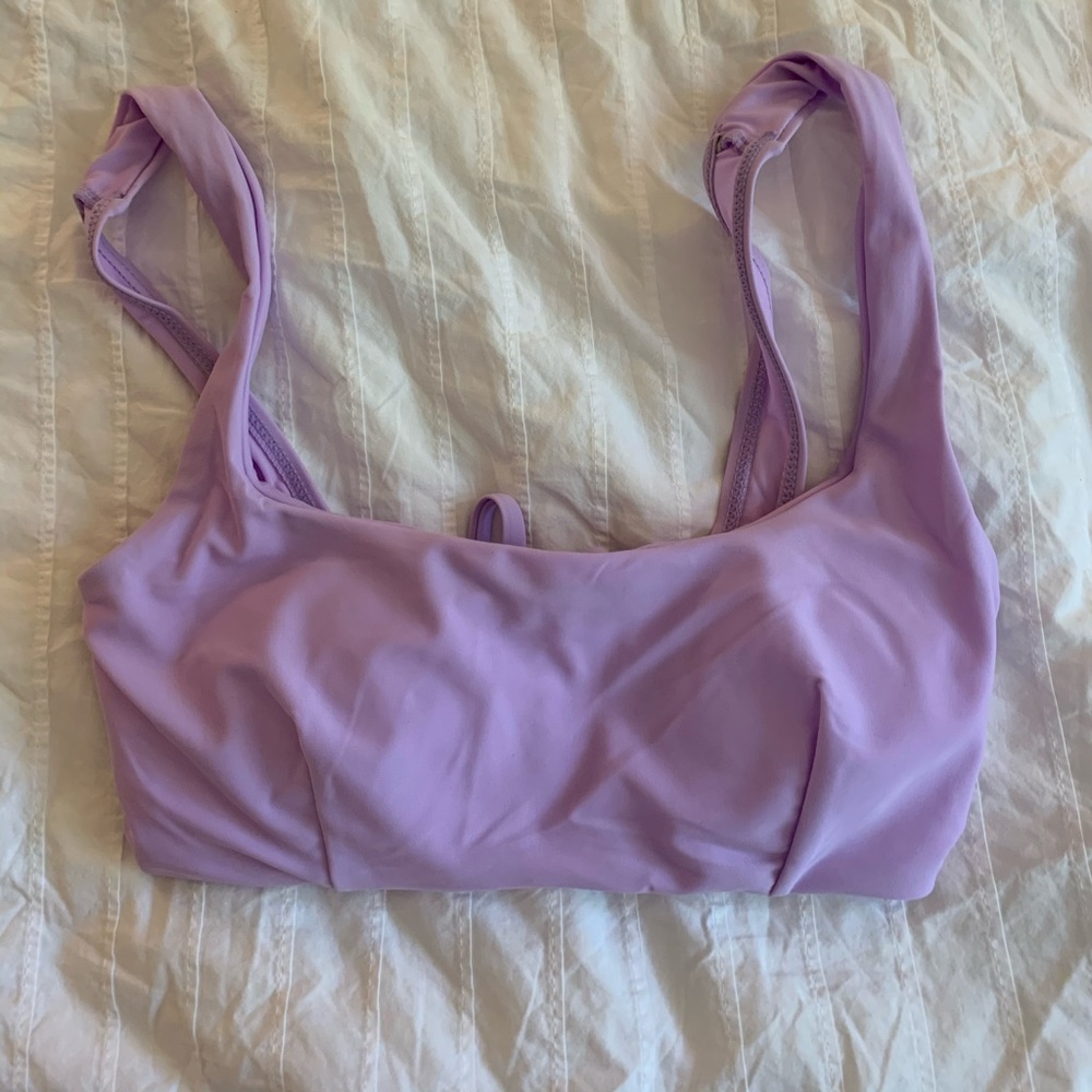 purple bikini top
